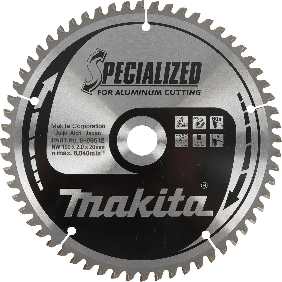 Makita B-40294 Cirkelzaagblad 136mm - Aluminium/Kunststof