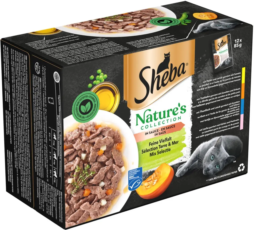 Sheba Nature's Collection Natvoer Mix Selectie - 12x85g