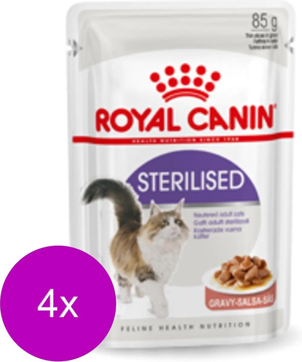 Royal Canin Sterilised Gravy Nat Kattenvoer - 48x85g