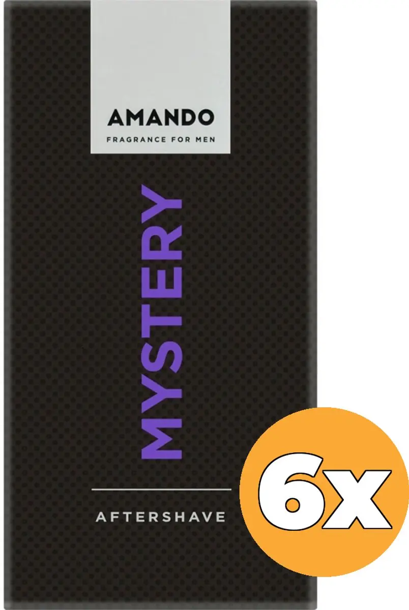 Amando Mystery Aftershave 100ml - 6 Stuks