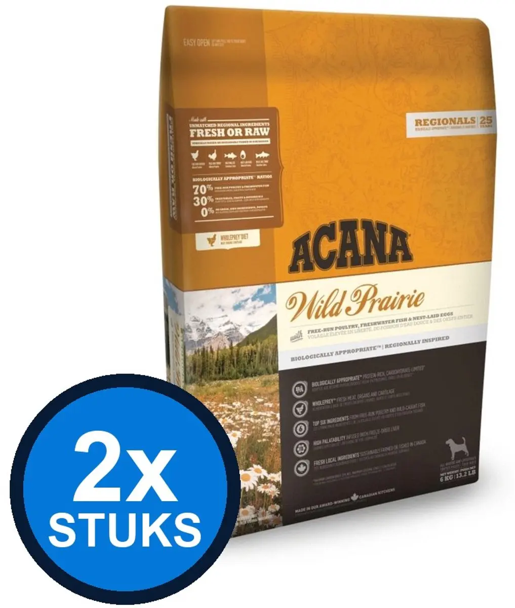 Acana Highest Protein Dog Wild Prairie 6kg