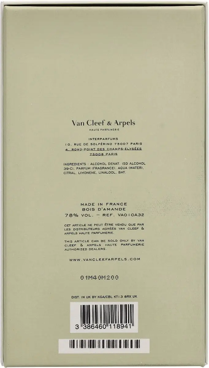 Van Cleef & Arpels Bois d'Amande Eau de Parfum 75ml