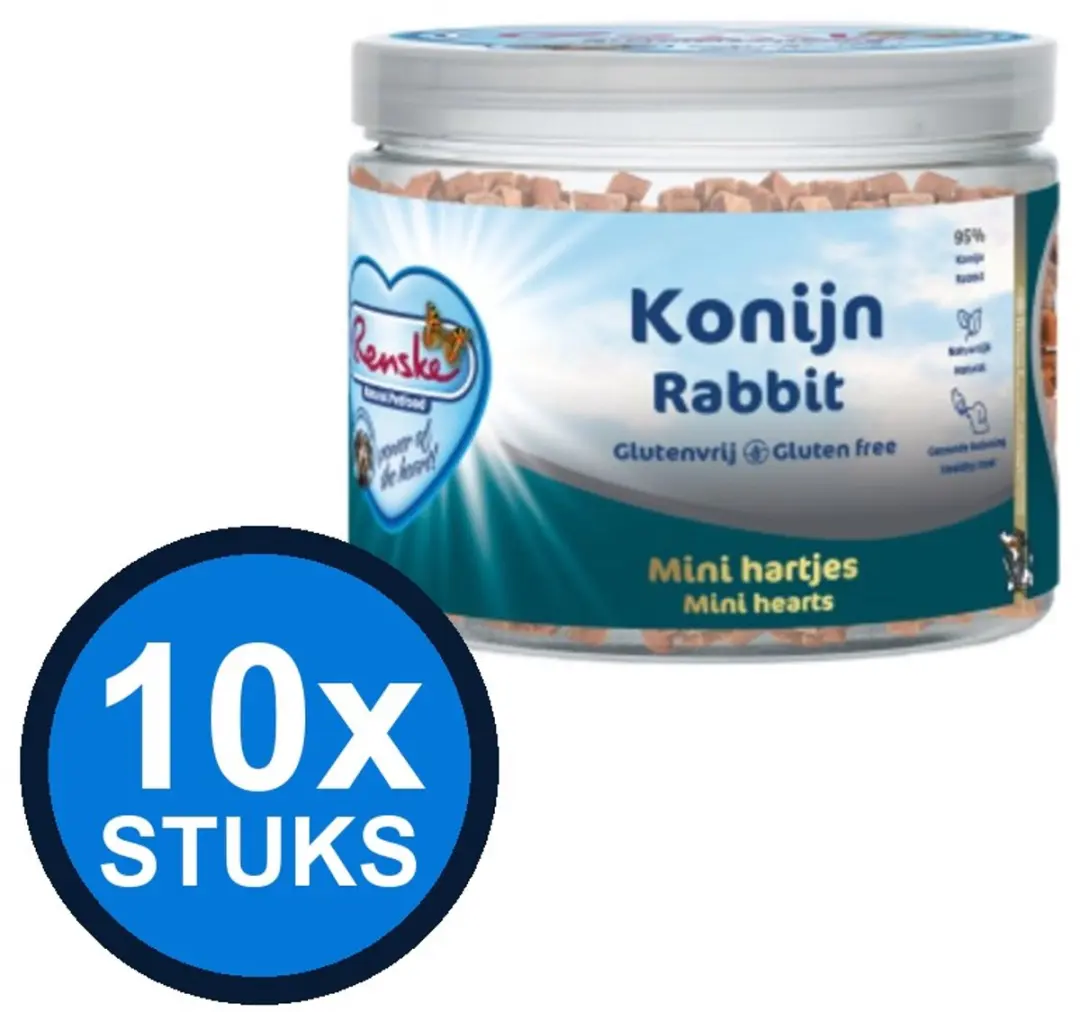 Renske Gezonde Beloning Mini Hartjes Honden Snacks