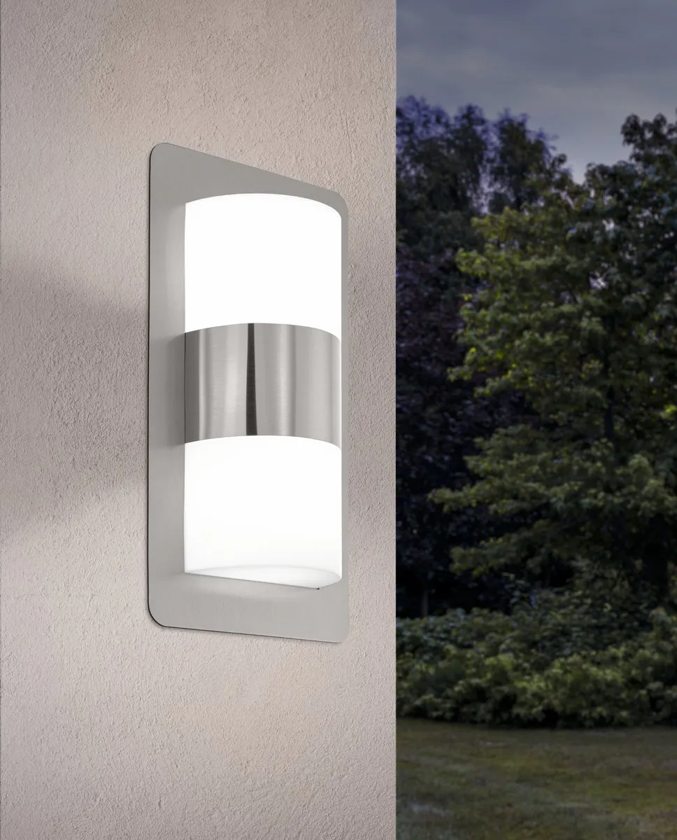 Eglo 98085 Buitenverlichting Muur - 2x Warm Wit LED 10W - Ø18cm RVS