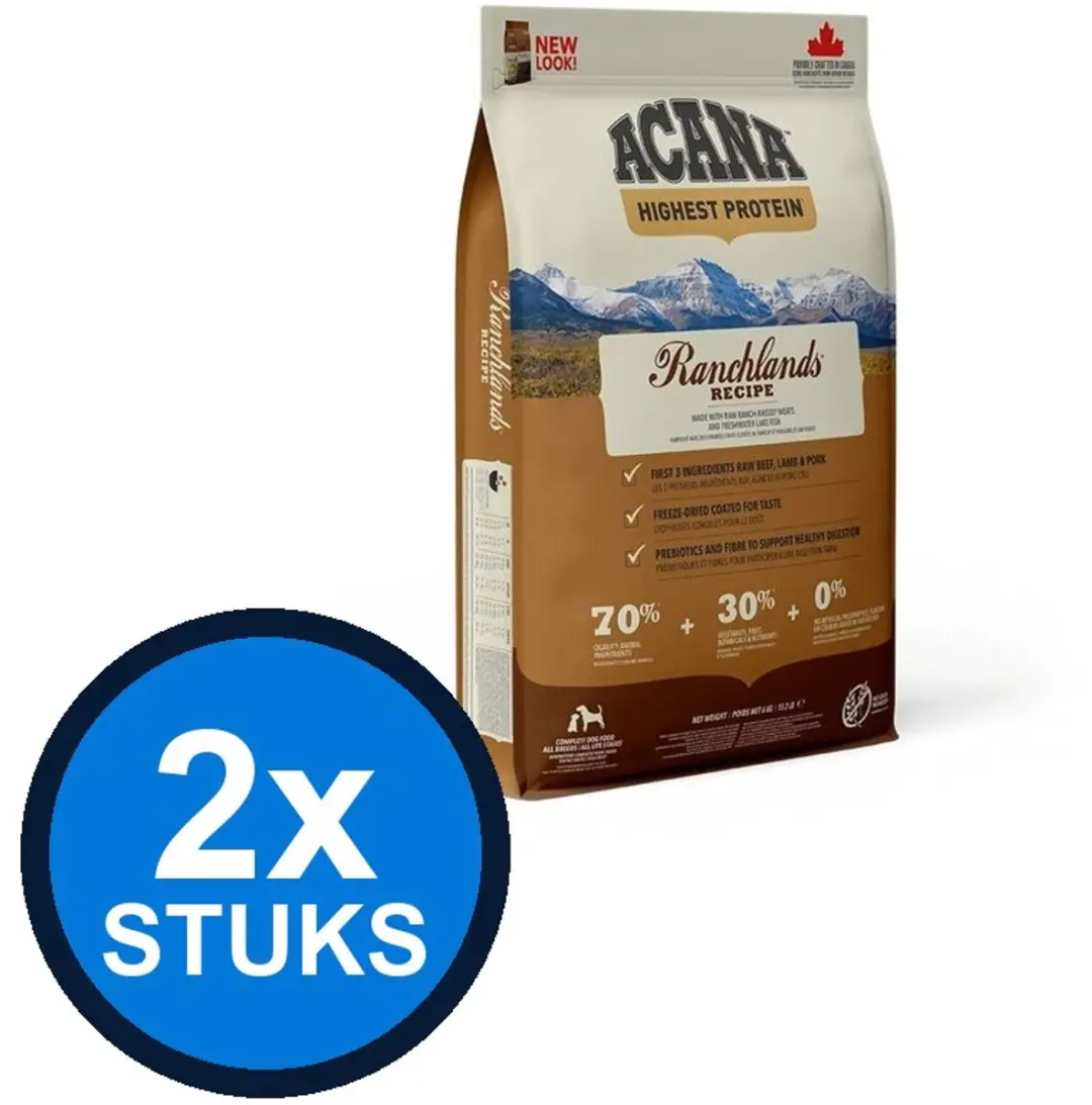 Acana Highest Protein Dog Ranchlands 6kg