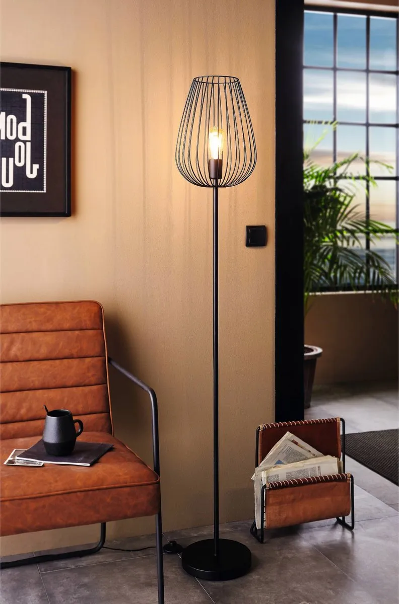 Eglo Newtown Vloerlamp E27 159,5cm - Zwart