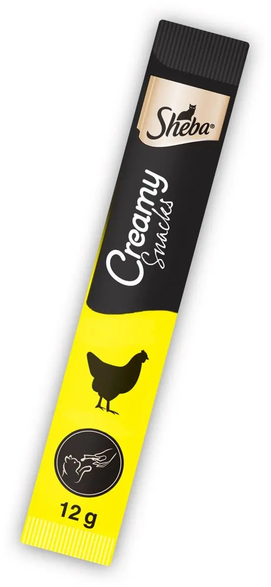 Sheba Creamy Snacks Kip 4 stuks