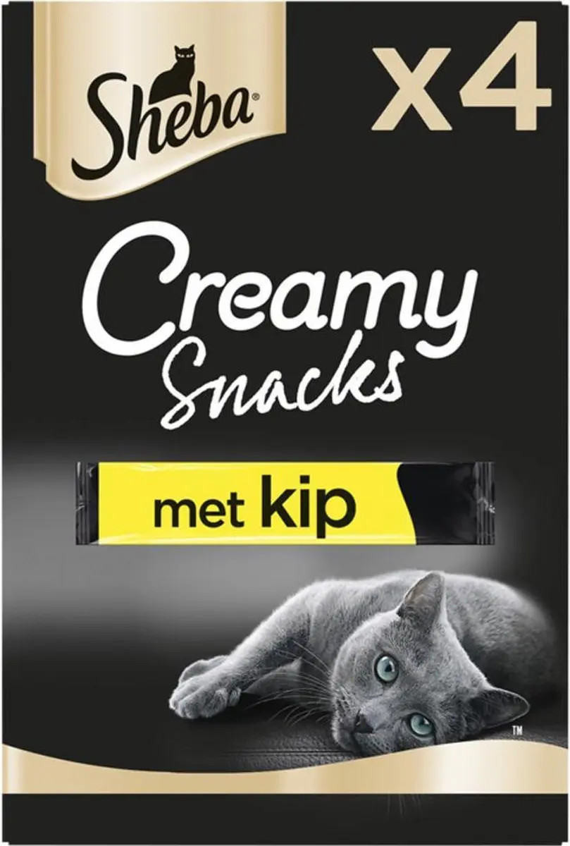 Sheba Creamy Snacks Kip 4 stuks