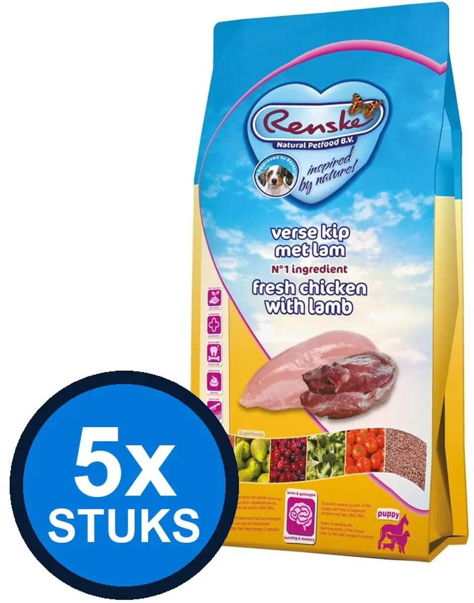 Renske Super Premium Puppy Kip & Lam 2kg