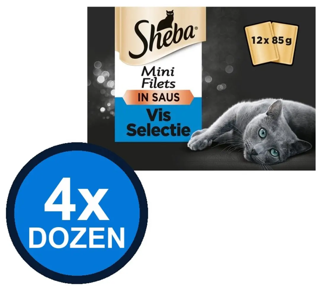 Sheba Mini Filets Pouch Saus Vis Sel