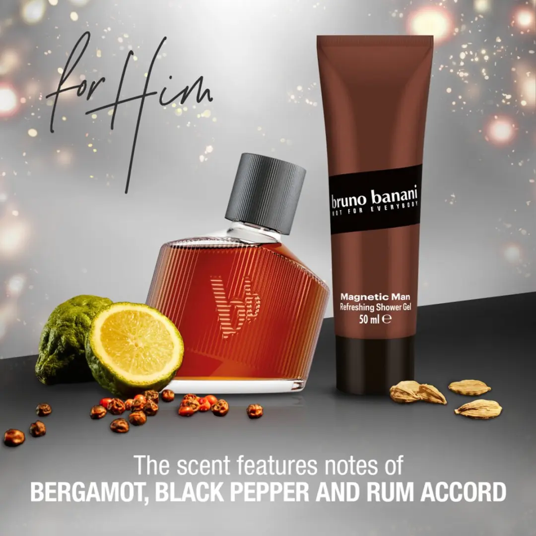 Bruno Banani Magnetic Man Geschenkset - Parfum & Douchegel