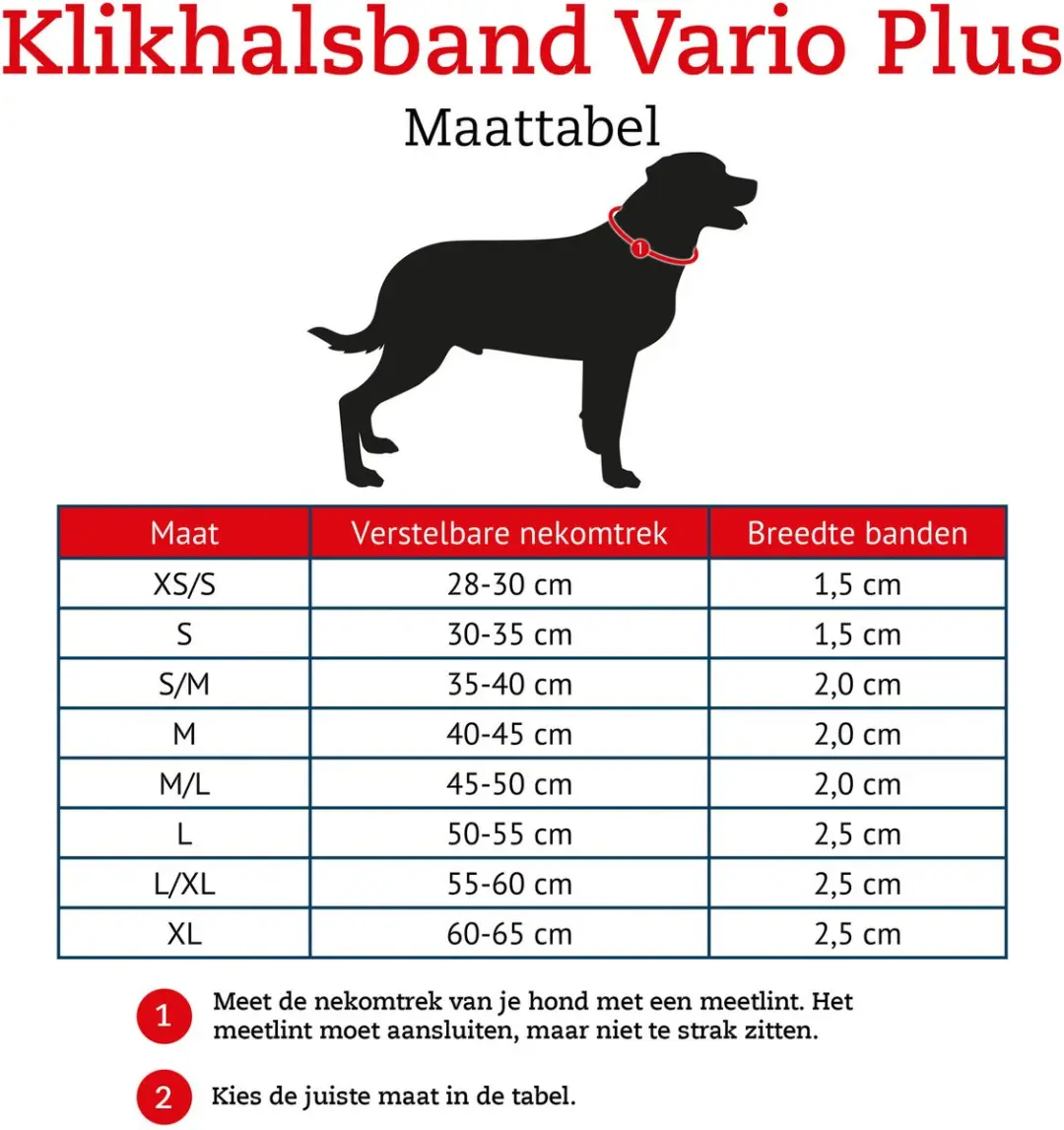 Hunter Vario Plus Hondenhalsband 30-35cm - Bruin