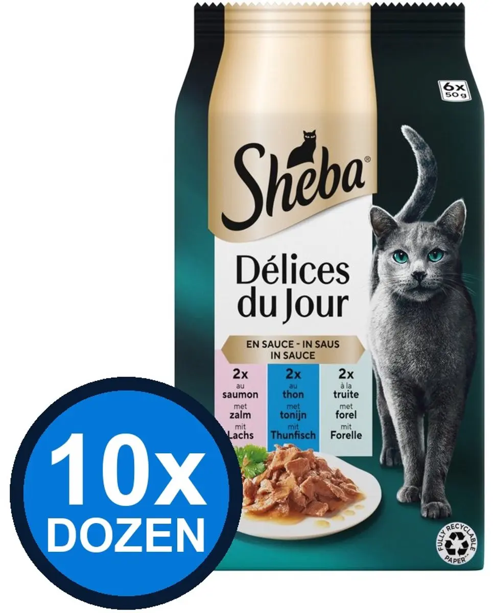 Sheba Delices Du Jour Saus Vis Sel