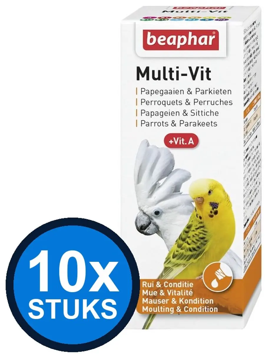 Beaphar Multi-Vit Papegaaien & Parkieten 50ml