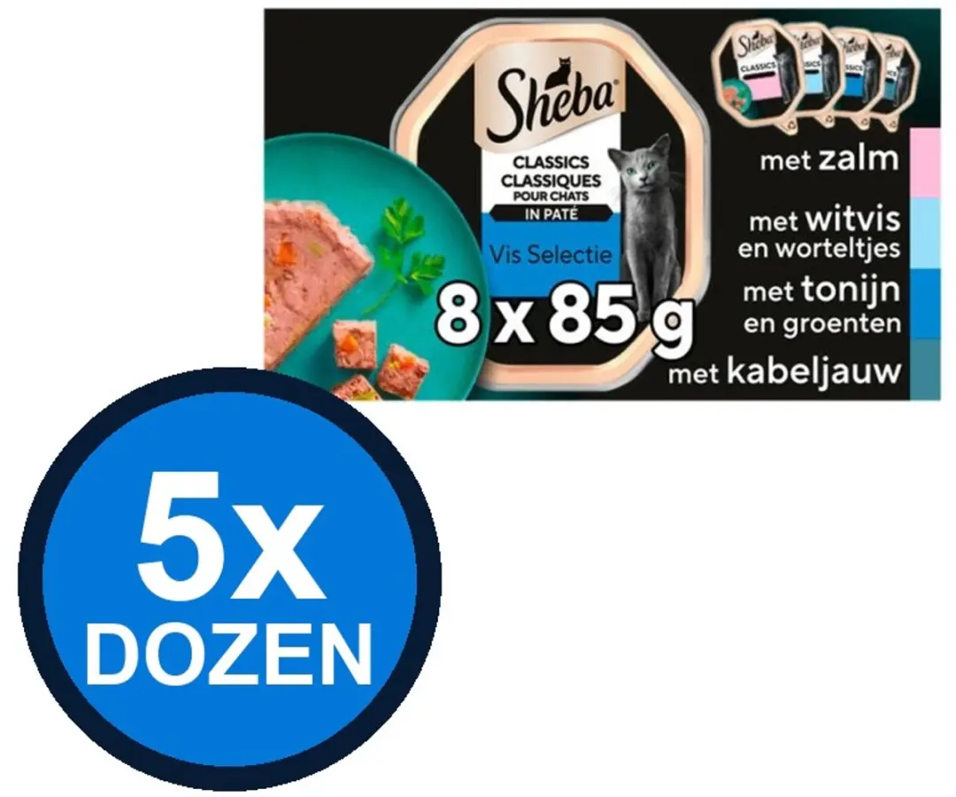 Sheba Classic Alu Pate Vis Sel Multipack