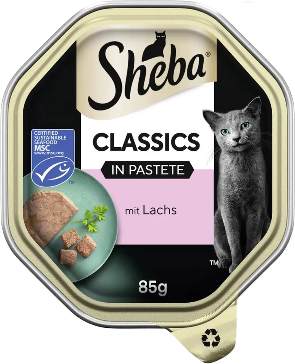 20x Sheba Classics in paté zalm 85 g