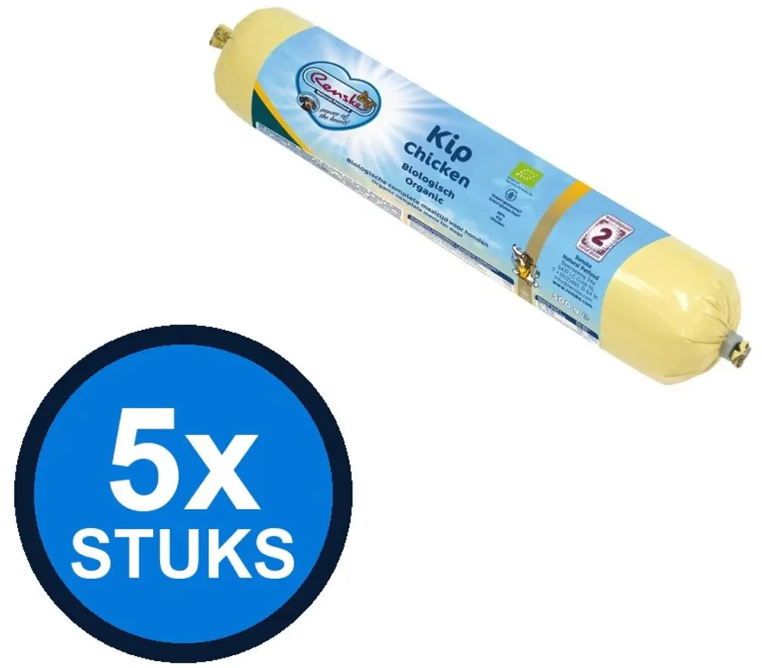 Renske Vers Hondworst Rund Biologisch Natvoer 500g