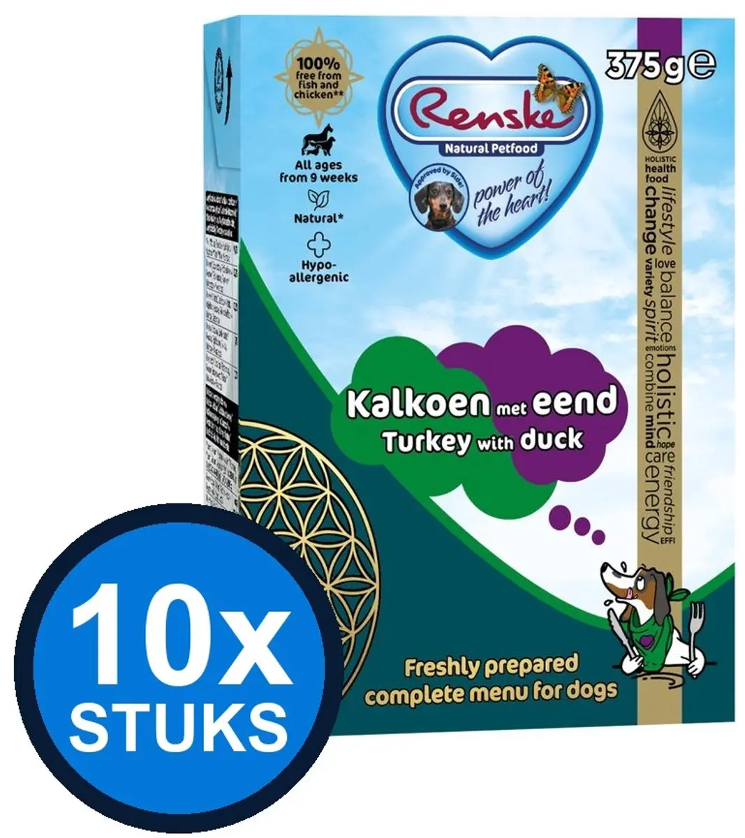 Renske Vers Kalkoen met Eend Natvoer