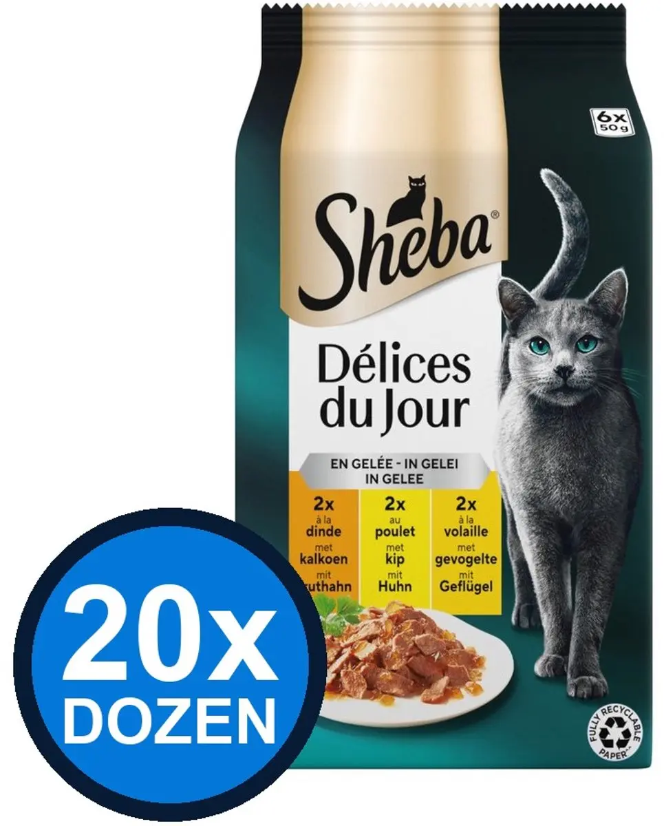 Sheba Délices Du Jour Pouch Gelei Gevogelte Sel