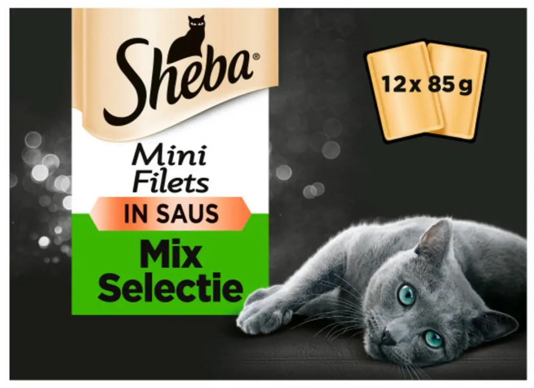 Sheba Mini Filets Selectie van de Chef Saus - 48x85g