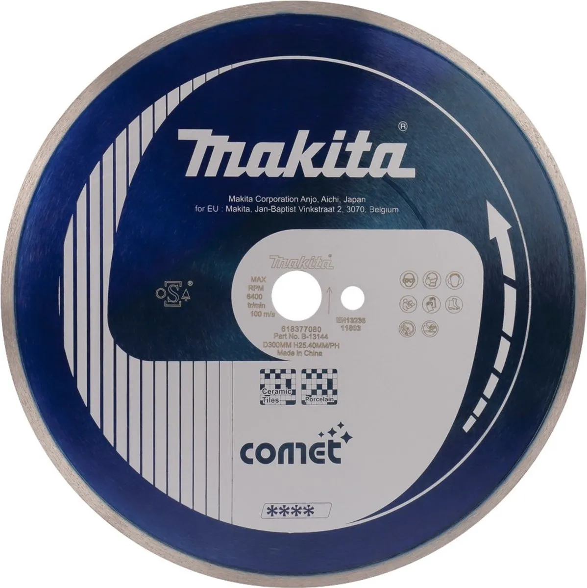 Makita B-13144 Diamantschijf 300x25,4x2,4mm - afbeelding 2 van 2