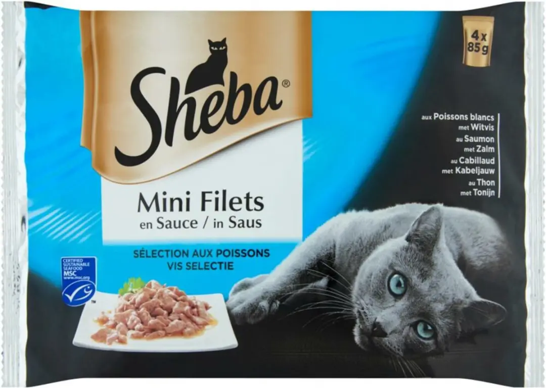 Sheba Mini Filets in Saus - 52 Stuks (13x4x85g) - afbeelding 6 van 6