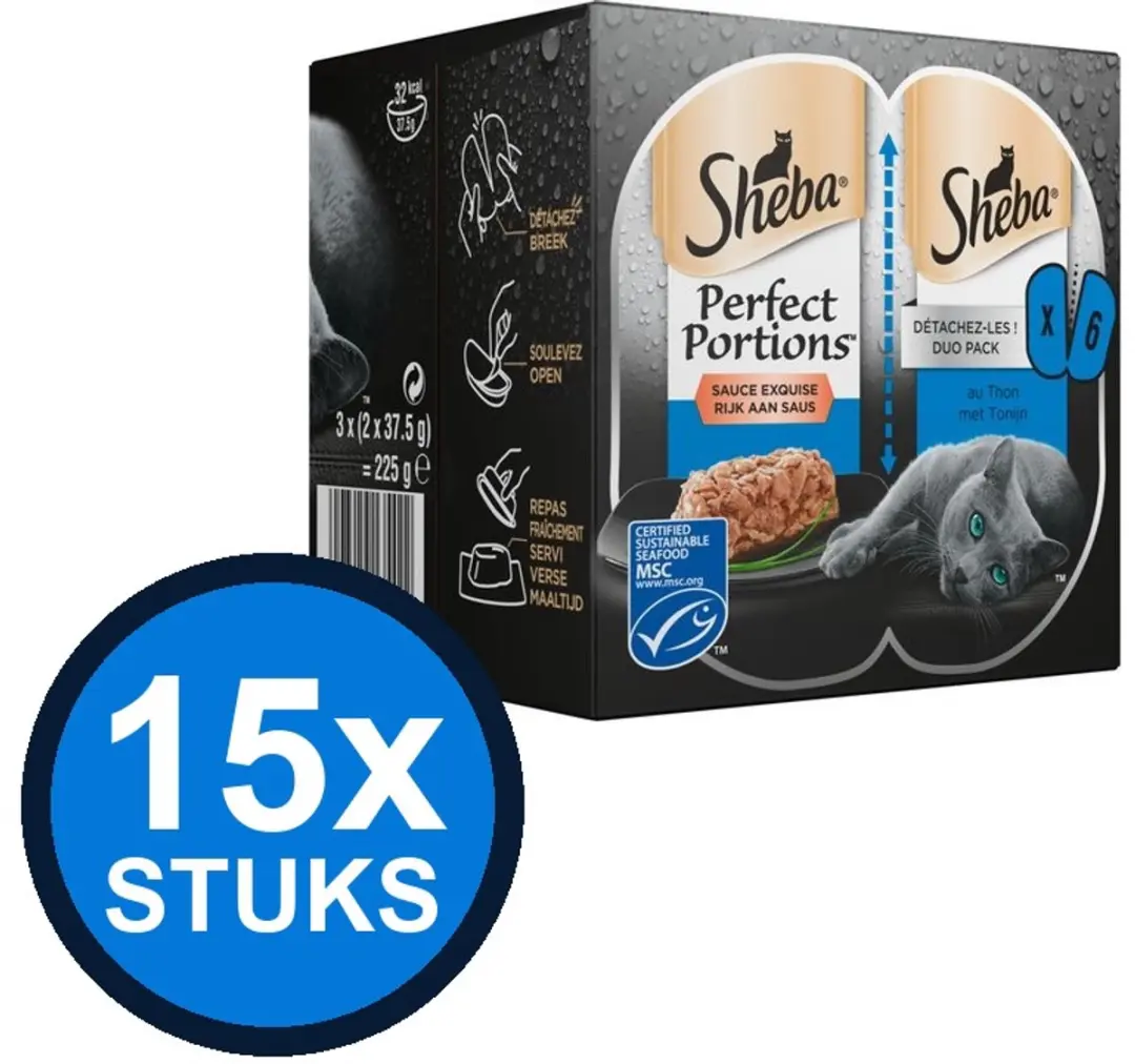 Sheba Perfect Portions Tonijn Kattenvoer Natvoer