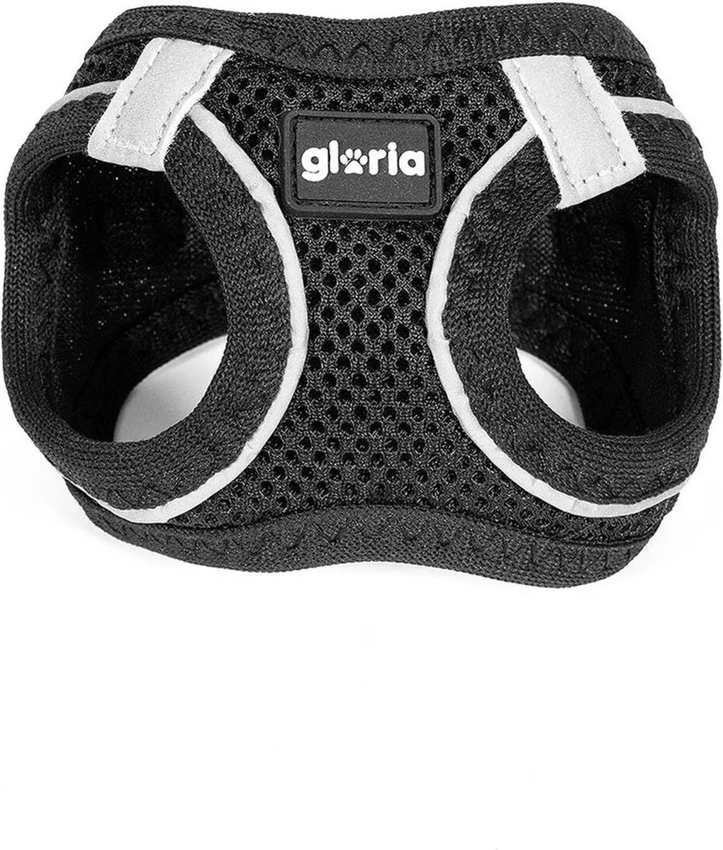 Gloria Air Mesh Trek Star Hondentuigje - Zwart - Maat XXXS