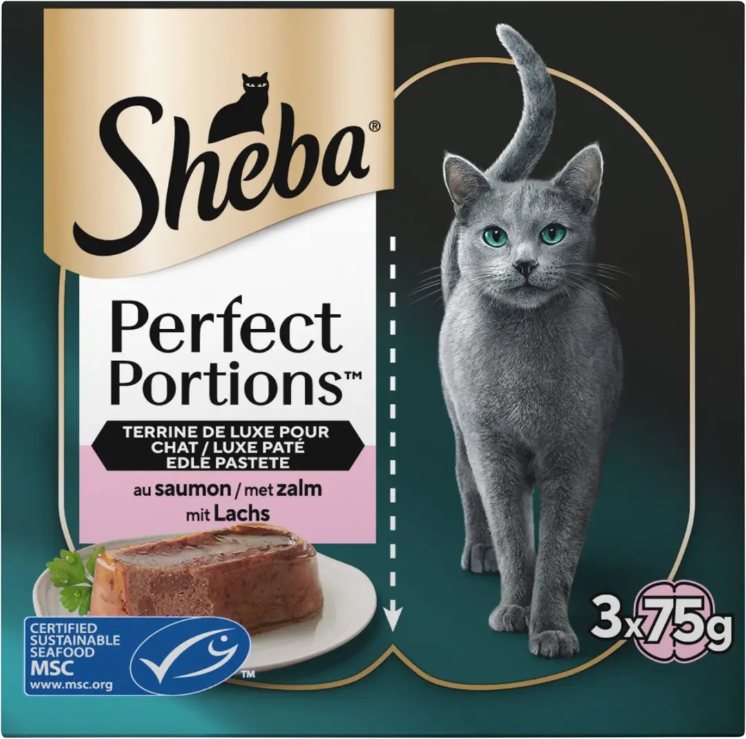 Sheba Perfect Portions Natvoer Zalm 112,5g - 6 Stuks