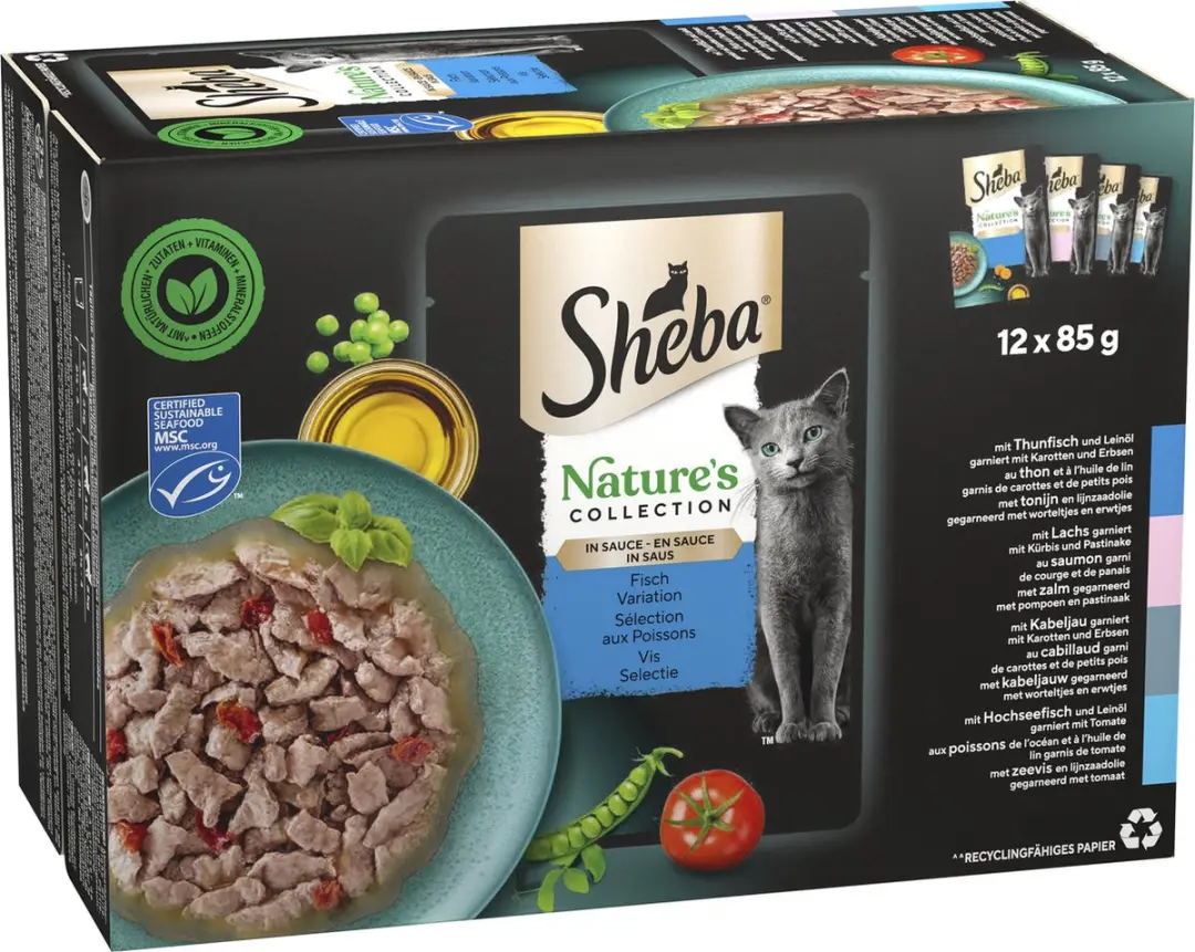 Sheba Nature's Collection Vis Selectie Kattenvoer 48x85g