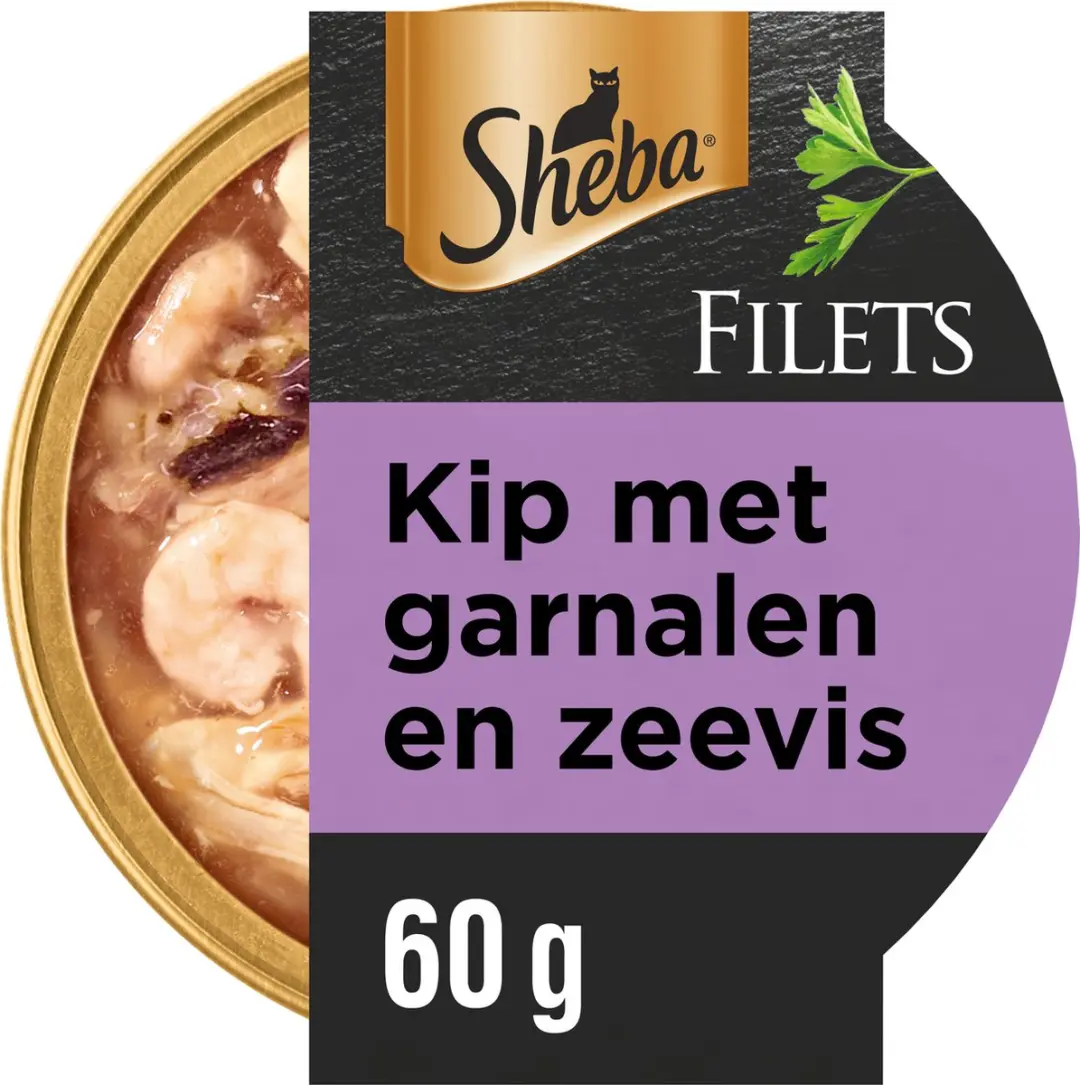 Sheba Filets Garnaal Oceaanvis Kip 16x60g