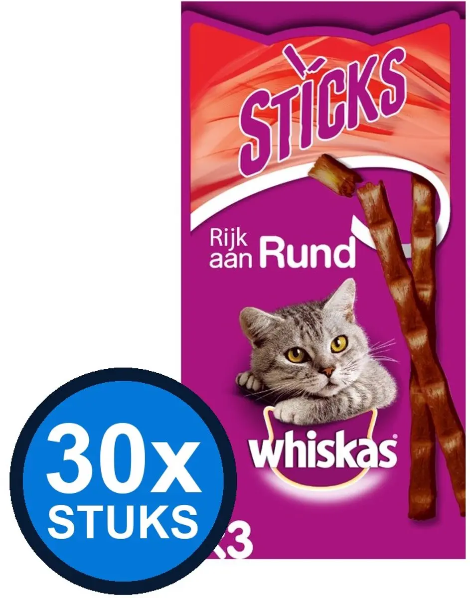 Whiskas Catsticks Rund 30x18g