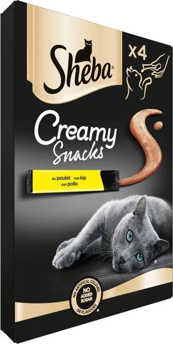 Sheba Creamy Snoepjes Kip Kattensnacks - 44 Stuks