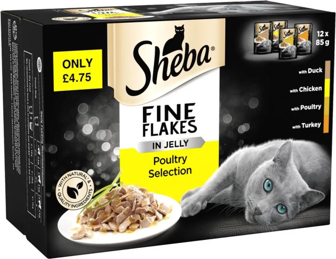 1x Sheba Pouch in gelei Gevogelte 12 x 85g