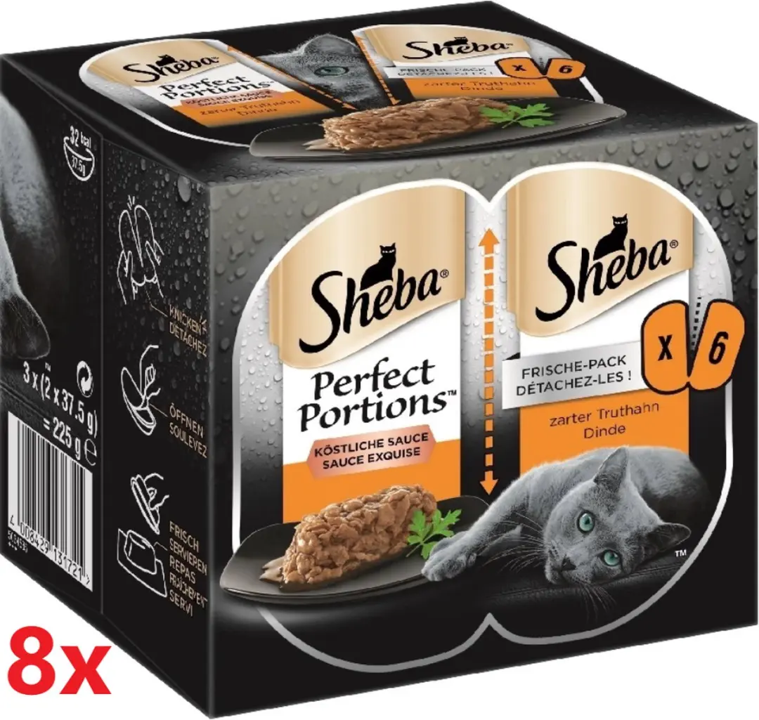 Sheba Perfect Portions Adult Paté Kalkoen