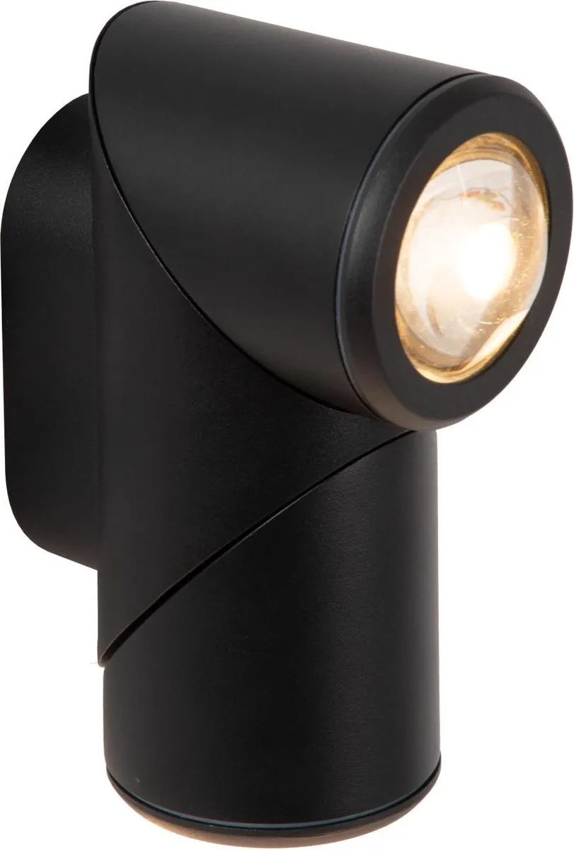 Lucide ERIN Wandspot LED 10W IP65 - Zwart