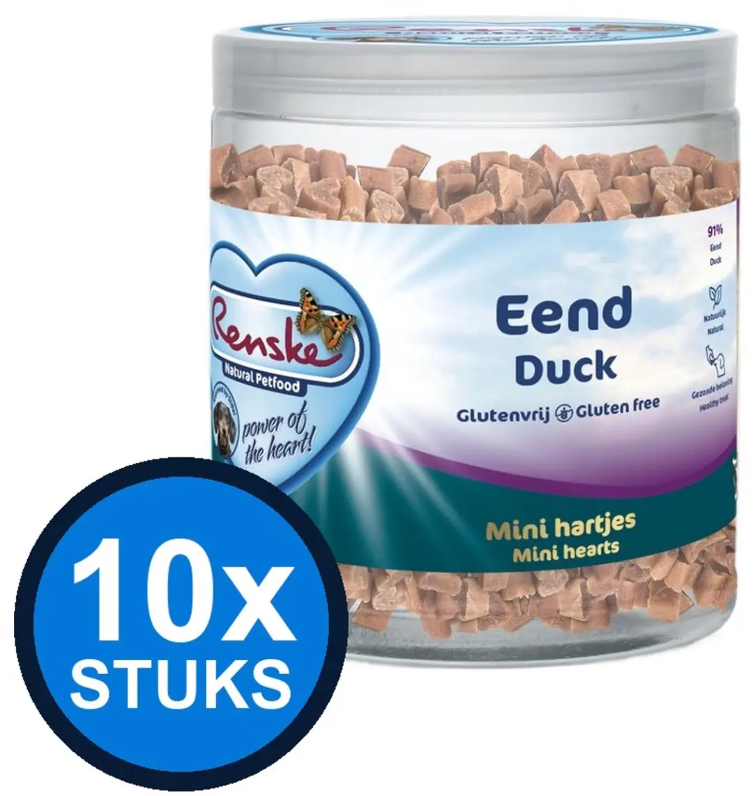 Renske Gezonde Beloning Mini Hartjes Honden Snacks 300g