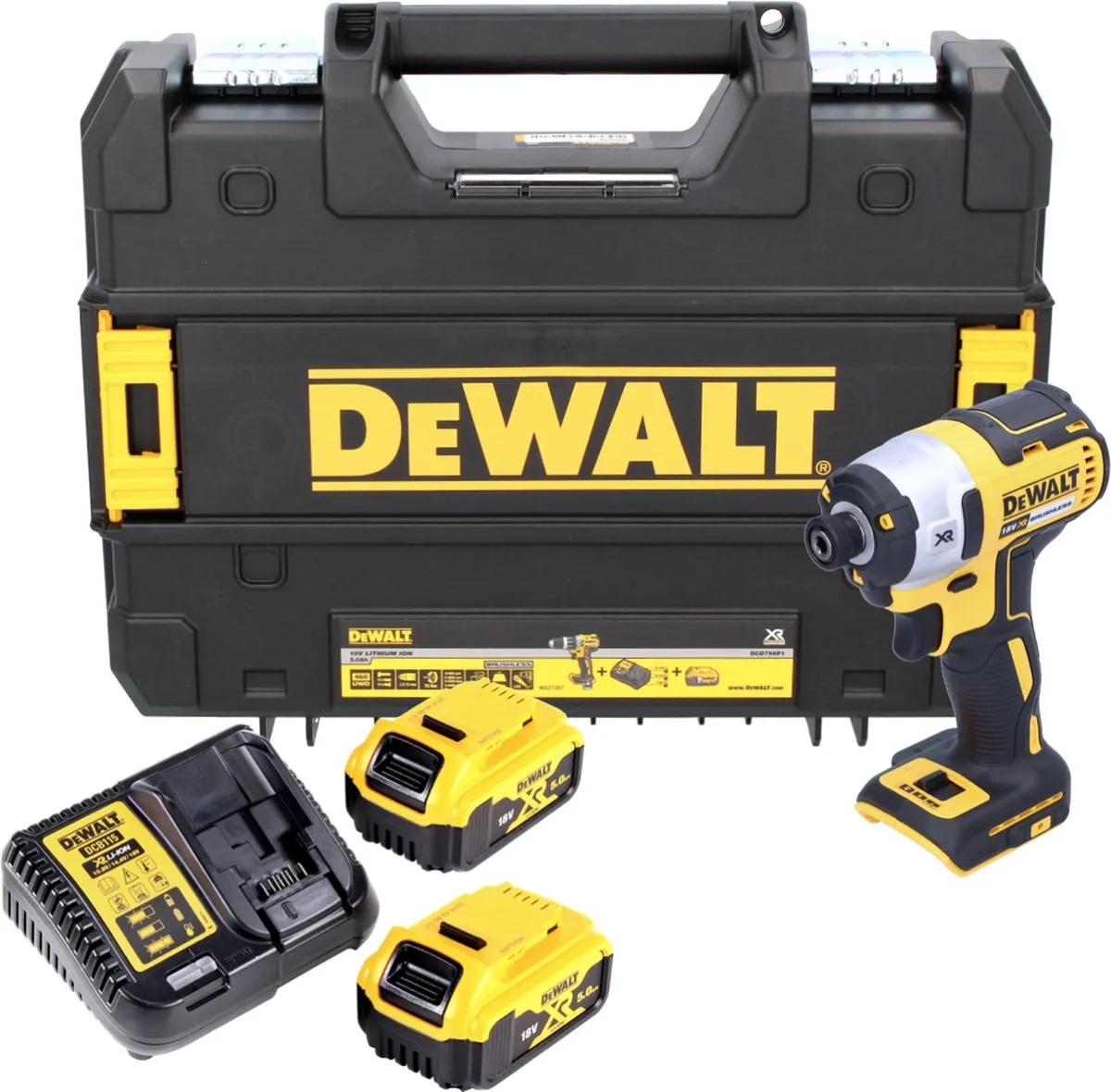 DeWalt DCF 887 P2T Slagmoersleutel 18V 205Nm - 2x 5,0Ah + Oplader - afbeelding 4 van 5