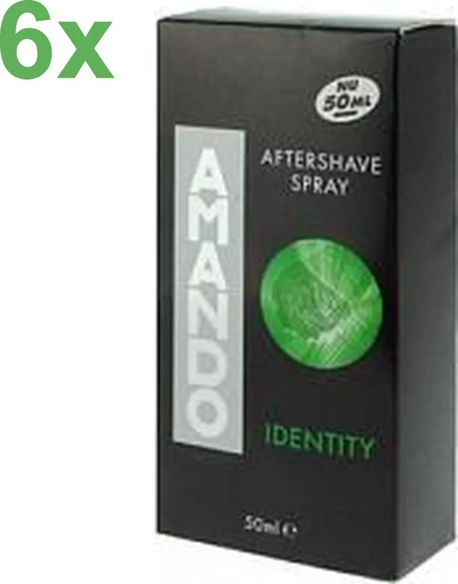 Amando Identity Aftershave 6x50ml Voordeelverpakking