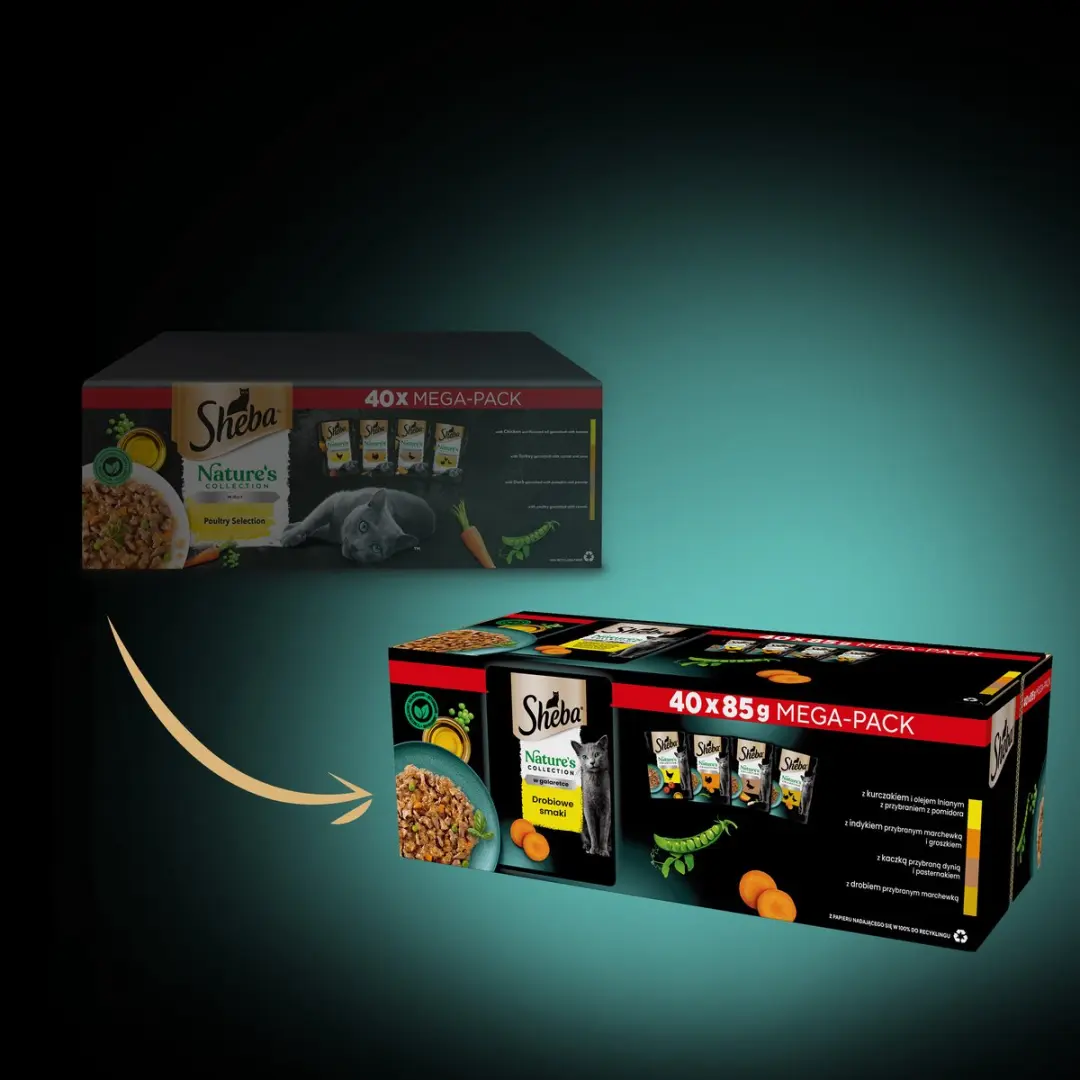Sheba Nature's Collection Kattenvoer Drobiowe 40x85g - Graanvrij