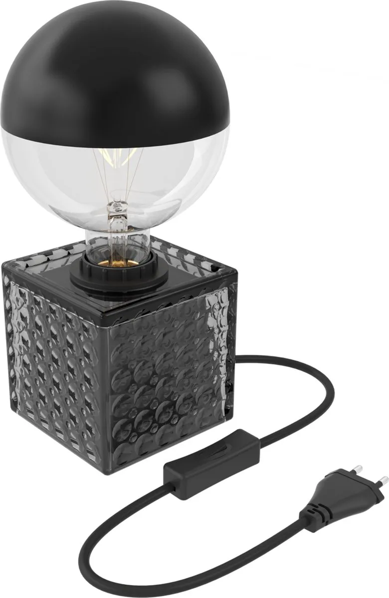 Calex Tafellamp Glas Vierkant E27