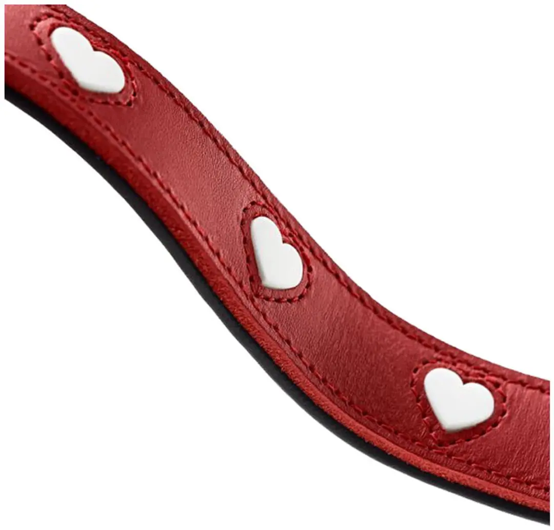 Hunter Training Leash Love Hondenriem - One Size - Zwart/Wit/Rood - afbeelding 4 van 5