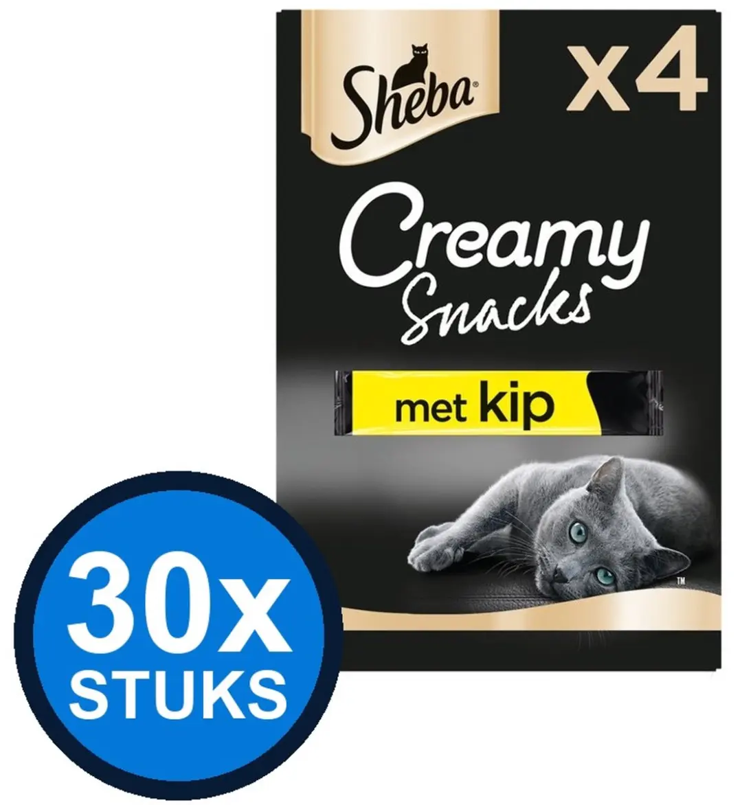 Sheba Creamy Snacks - 80 Stuks (20x4x12g)
