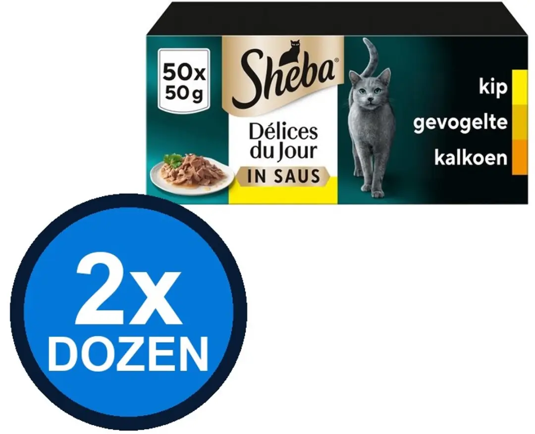 Sheba Délices Du Jour Saus Gevogelte Sel
