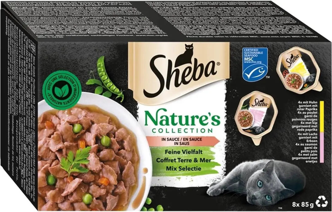 Sheba Nature's Collection Mix Kattenvoer - 8 x 85g