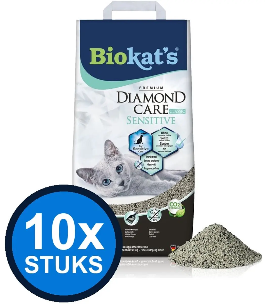Biokat's Diamond Care Sensitive Kattenbakvulling 6ltr