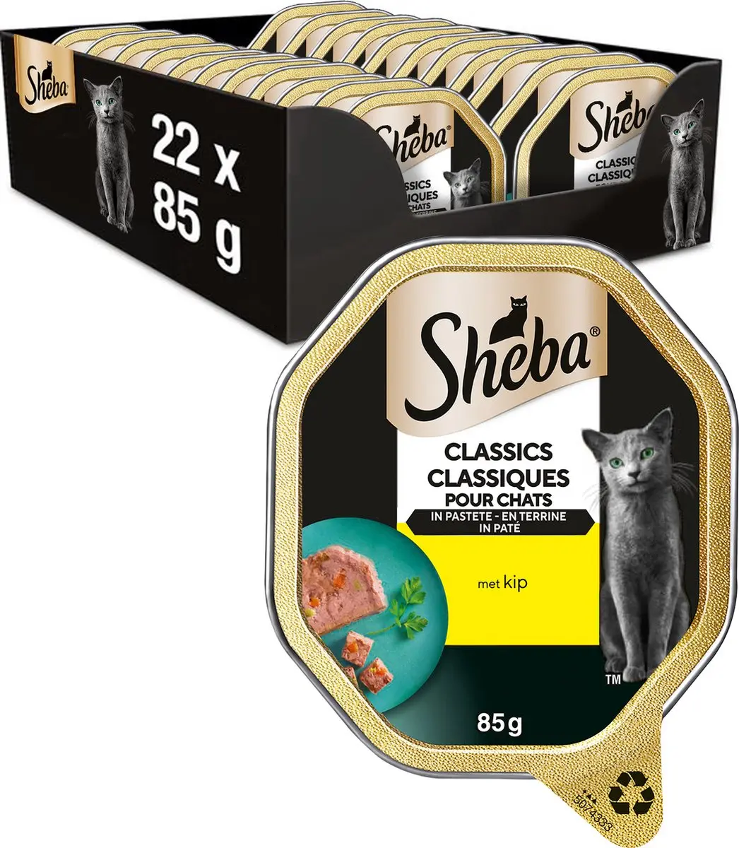 Sheba Classic Paté Kip Natvoer 22x85g - afbeelding 6 van 6