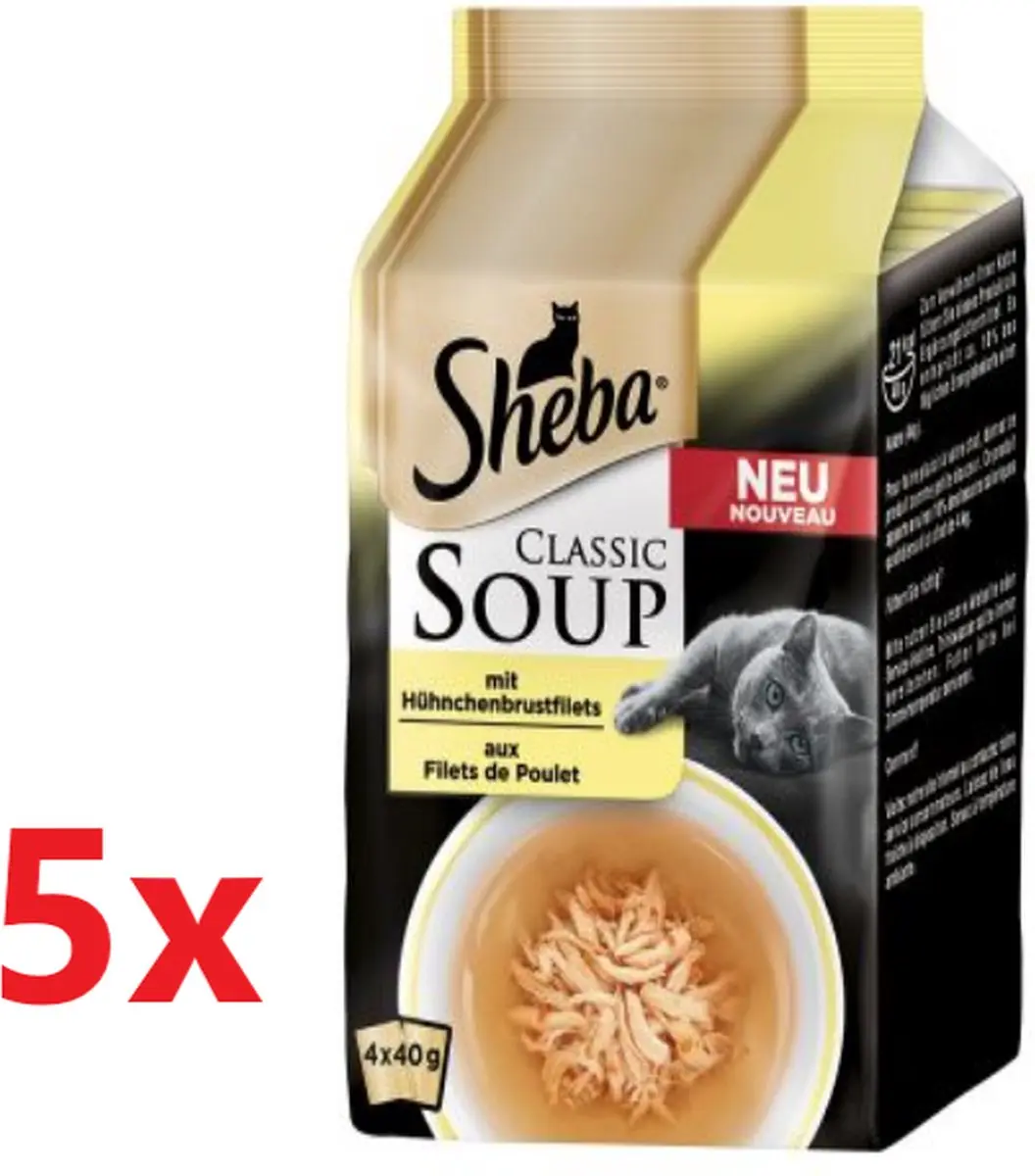 Sheba Classic Soup Kip Kattenvoer