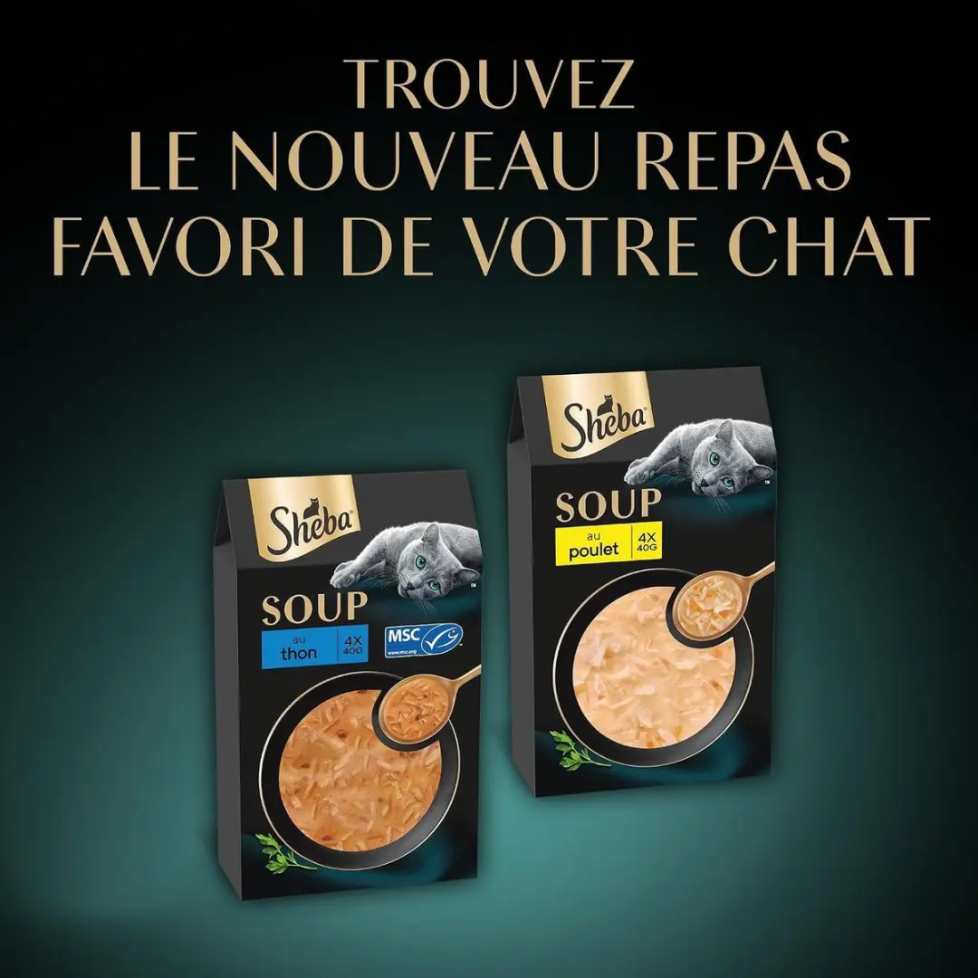 Sheba Soup Selection Natvoer Mix - 32 x 40g