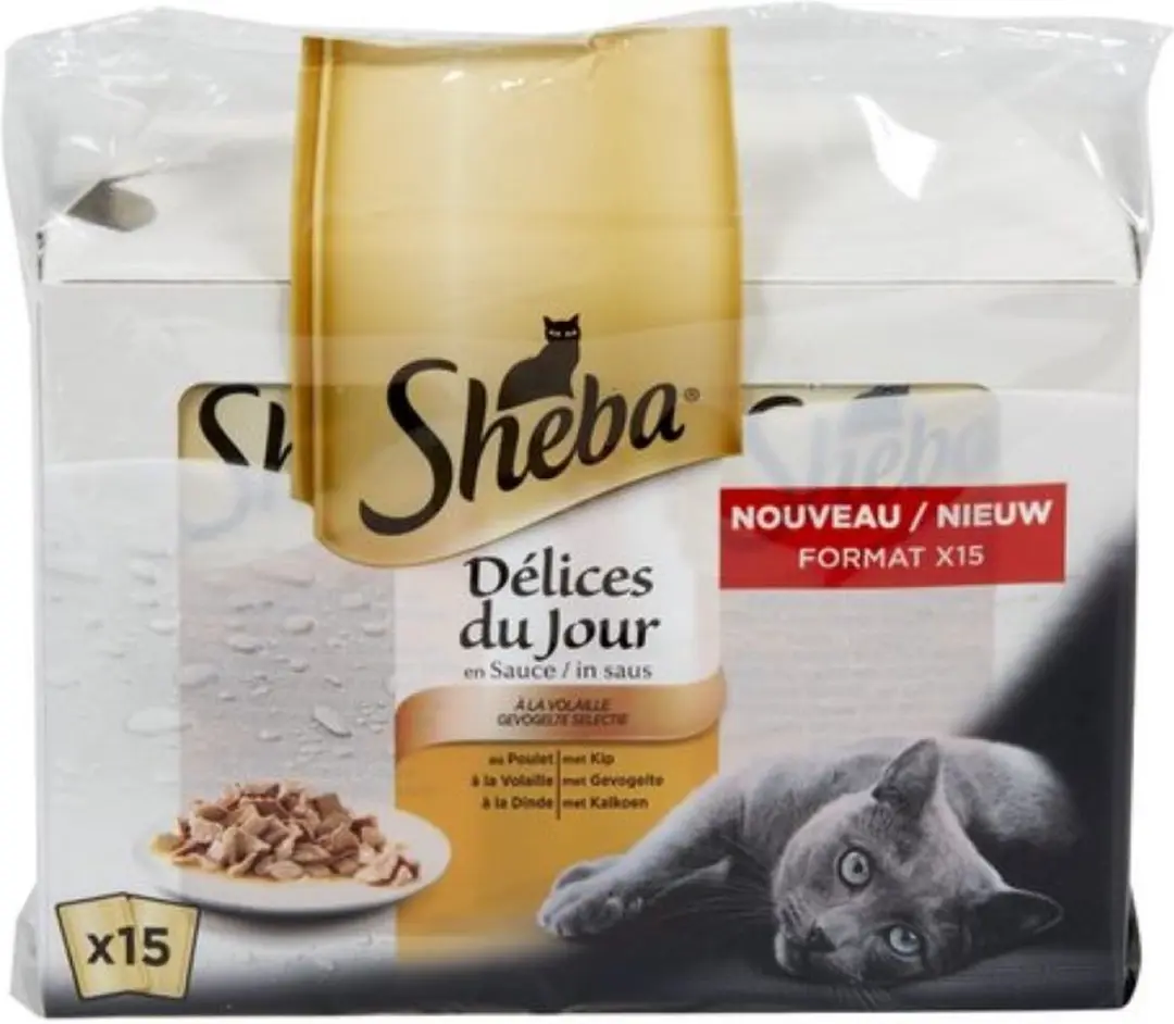 Sheba Délices Du Jour Gevogelte in Saus